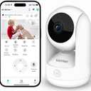 Pet Camera/Dog Camera w/Motion Tracking, Indoor Cameras w/ 1-Key-Call, 2K HD Baby Monitor w/Pan/Tilt Rotating, Live Video&Playback with Phone App, WiFi Wireless Cameras for Home Security
