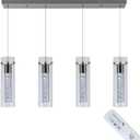 Pendant Lights Kitchen Island with Remote, 3000K-6000K Dimmable LED Brushed Nickel Pendant Light Fixtures, Modern Kitchen Pendant Lighting Over Island for Dining Room & Bar Counter