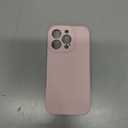 Vooii Compatible with iPhone 16 Pro Case, Liquid Silicone Upgrade [Camera Protection] [Soft Anti-Scratch Microfiber Lining] Shockproof Phone Case for iPhone 16 Pro 6.3 inch - Chalk Pink