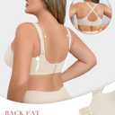 LIIJOO Wireless Bras for Women Seamless Comfort Everyday Bra, Full Coverage No Underwire, T-Shirt Bra for Daily Wear, Plus Size Minimizer BraLight Brown, 1XL Plus Size