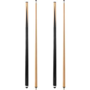 Pool Cue Sticks 36inch 42inch 48inch 52inch 58inch Set of 2 or 4,Pool Cue with 13mm Leather Tip for Adults, Beginners,2-Piece Design(14oz to 20oz Weight Options)