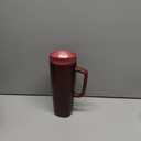 Owala SmoothSip Slider Stainless Steel Insulated Travel Mug with handle, 100% Leak Proof, For Hot and Cold Drinks, Travel Friendly with Sliding Lock Lid, 24 oz, BPA Free, Leak Proof, Black Cherry