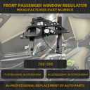 Dasbecan Front Passenger Side Power Window Regulator with Motor and Panel Compatible with Ford Expedition Lincoln Navigator 2007-2017 Right Side with 2-Pin Plug Replaces 748-598 7L1Z7823200B