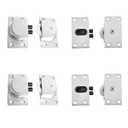 4 Pairs Furniture Roller Wheels Sliding Door Pulley Nylon Single Wheel Sliding Door Roller Wardrobe Closet Cabinet Drawer Sliding Door Wheels