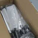 8-Lights Semi Flush Mount Ceiling Light, Matte Black Hallway Ceiling Lighting with E26 Base, Modern Sputnik Light Fixtures for Kitchen Dining Room Bedroom Living Room