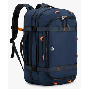 Tolaccea Travel Laptop Backpack, TSA Flight Approved Carry On Travel Duffel Backpack, Dual Laptop Storage for 17.3" and 15.6" Laptop, Large Luggage Backpack 40-45L Expandable for Men Women (Navy Blue)