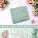 Newwiee 10 Pcs Sage Green Lace Table Runner 14 x 120 Inch Embroidered Floral Table Runner Boho Romantic Gauze TableCloths for Wedding Bridal Shower Birthday Party Decorations