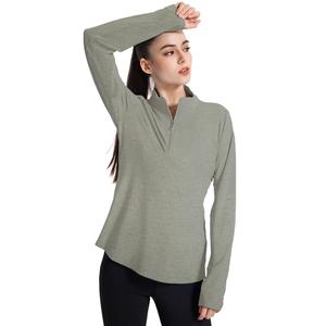 VAUTE Women's UPF 50+ 1/4 Zip Pullover Sun Shirts Long Sleeve UV Protection Shirt Quick Dry Lightweight Breathable Outdoor Hiking Workout Tops Jacquard White X-Small (XS)