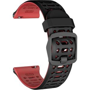 Compatible with Coros Pace 3/Apex 2 Pro/Apex Pro/Apex 46mm Watch Bands, 22mm Quick Release Watch Band Sport Silicone Watch Strap Breathable Wristband for Women Men
