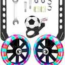 Nakazawa Adjustable Training Wheels for Bike Fits 12/14/16/18/20 Inch Bikes Bicycle Training Wheels for Stabilizer Training, 1 Pair.(black)