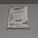 QiyI Small Stall Shower Curtain 36 x 72, Narrow Half Watercolor Floral Bath Curtains, 3D Embossed Peach Pink Flower Cloth Bathroom Curtain, Waterproof Fabric White Shower Curtain Set with Hooks