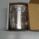 BeGrit Camping Cups Mugs Stainless Steel Camping Pot Food Grade Metal Camping Cookware with Folding Spoon, Vented Lids (5pcs)