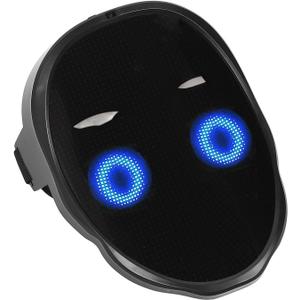 Mask with Gesture Sensing Unisex LED Lighted Cool Face Transforming Programmable Luminous Cover