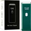 Dog Cat Home Hair Waterproof Clipper Portable Electric USB Rechargeable Pet Grooming Tools Low Noise Shaver Cordless Trimmer for Small and Large Pets (Green)