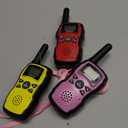 Wishouse Walkie Talkies for Kids Adults Long Range,Xmas Birthday Gift for 4 5 6 7 8 9 10 Year Old Boys Girls,Hiking Camping Gear Toys with Lamp,Lanyards,VOX,Easy to Use,4 Pack(No Battery No Charger) (Blue Red Yellow Pink)