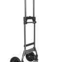 Folding Hand Truck and Dolly, 264 Lb Capacity Heavy-Duty Luggage Trolley Cart with Telescoping Handle and PP+EVA Wheels
