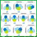 2 x ANGOLIO Cute Firefly Sticky Notes 600 Sheets Spring Easter Insect Animals Firefly Shape Sticky Notes Pads Cartoon Memo Self Adhesive to Do List for School Office Classroom Home Student Supplies