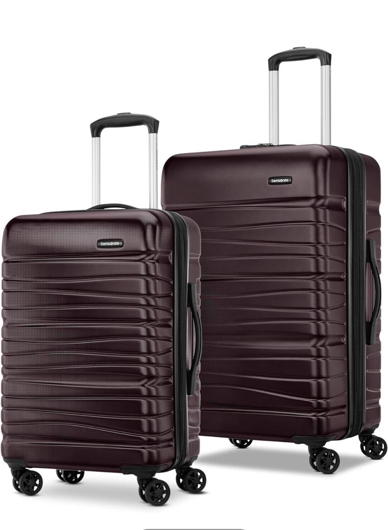 Samsonite Evolve SE Hardside Expandable Luggage with Spinners | Cordovan | 2PC SET (Carry-on/Medium), 2-Piece Set