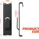 20PC Gridwall Notch Hooks, Grid Wall Hooks, Gridwall Picture Hanger, Gridwall Accessories for Retail, Displaying Photogragh, Art Shows, Paintings(Black)