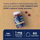 2 x Mommy's Bliss Kids Sleep Melatonin Gummies, No Artificial Colors, Flavors or Gelatin, Strawberry Flavor Children's Melatonin Gummies, Age 3+, 60 Count