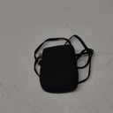 Small Crossbody Purse Zipper Cell Phone Bag Mini Shoulder Purse Wallet Smart Phone Wallet with Credit Card Solts, Nylon-Black