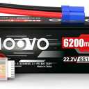 HOOVO 6S LiPo Battery 22.2V 6200mAh 120C with EC5 Plug Softcase RC Battery for RC Car Truck Boat RC Airplane Helicopter RC Vehicle
