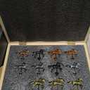 Large 23 inches Horse Racing Board Game with 11 Luxury Metal Horses, Foldable Wood Horse Race Board Game with 2 Sets of Dice, 2 Boxes of Cards for Parties and Gambling (Medium, Black)