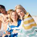 2 x PY SUPER MODE Beach Towel - 75 x 35 inches Quick Dry Microfiber Beach Towels Oversized, Lightweight Soft and Absorbent Bath Towel Suitable for Swimming Camping for Adults (1 Pack- Curve)