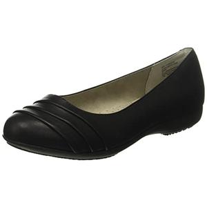 CLIFFS BY WHITE MOUNTAIN Clara Women's Ballet Flat, Black/Burnished/Smooth, 9.5 W