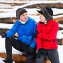 Syhood Knitted Balaclava Beanie Hat Winter Neck Warmer Ski Face Cover Neck Gaiter (Navy Blue, Brown)