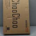 ChooChoo Farmhouse End Table for Small Spaces, Narrow Side End Table with Storage Shelf, Rustic A-Design Nightstand Sofa Table for Living Room, Bedroom (White & Brown)