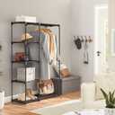 SONGMICS Portable Closet, Freestanding Closet Organizer, Clothes Rack, 44.1"L x 65"H