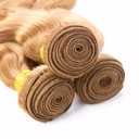 34 inch AuokMar Honey Blonde Bundles 27 Body Wave Bundles Huma Hair Double Weft Soft Real 27 Blonde1 Bundle Human Hair Extensions 100g