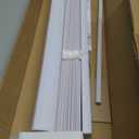 LOTUS & WINDOWARE Cordless Mini Blind, 1" Vinyl Slats, 23" Wide x 72" Long - White, Window Blinds for Home and Office, Interior Door Blinds - Light Filtering