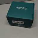 Anyday 2-Pack (2-Cup) Glass Food Storage Set with Glass Lids | Plastic-Free Frosted Meal Prep Bowls | Stackable Airtight Storage Container Set with Vented Silicone Lid for Microwave-Safe Reheating (Frosted - Black Sesame)