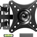 IWORKBOARD Full Motion TV Monitor Wall Mount Bracket for Most 13-32 Inch LED LCD Flat Curved Screen, 360° Rotation Swivel Tilt Extension，Adjustable Articulating Arms, Max VESA 100x100mm up to 33lbs