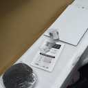 Hakuna Pets White Glass Patio Pet Door for Sliding Doors, Medium | Adjustable Height up to 83.5, Damage-Free or Permanent Install, Locking Panel Included