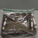 CubesLand Toilet Paper Storage Organizer Basket, Scalloped Decorative Baskets for Over Toilet Shelves, Wicker Small Basket Perfect for Home Countertop Storage & Decor, Living Room Shelf Decor, Beige