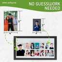 Green Pollywog School Years Picture Day Collage Frame, Black, K-12 | K-12 School Photo Collage Frame, Black Solid Wood, Thirteen Photo Slots, Reversible Insert, 17.75x10 in