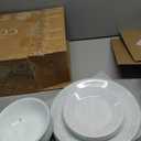 Corelle Vitrelle 18 Piece Glass Dinnerware Sets Service for 6, Triple Layer Chip & Crack Resistant Glass Plate and Bowl Sets, Knox