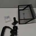 12" Metal Chicken Poop Scooper Rake for Sand with 24 to 68" Handle, Adjustable Chicken Poop Scooper for Poop,Wide 10Poop Shovel Cleaning Tools, Heavy Duty Sifting Shovel (Black Max)