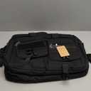 RAINSMORE Tactical Laptop Bag for Men 15.6/17.3 Inch Military Laptop Briefcase with MOLLE Large Business Travel Messenger Bag (Black)