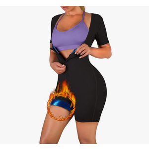 Women Sauna Suit Waist Trainer 3 in 1 Slimming Full Body Shaper Workout Top for Weight loss
 L