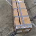 GarveeHome 75in Tall Black Bookcase, 6 Tier Wooden Book Shelf 47" Wide Farmhouse Display Bookshelf Storage Cabinet with Doors and Open Shelves for Bedroom Living Room Office