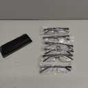 Gaoye 6 pack 1.25 Executive Style Reading Glasses Men - Durable Readers with Blue Light Filtering- Comfortable Fit with TR90 Frames (Black)