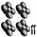 4PCS Shaver Replacement Blades for Head Shaver, 5 Blades Shaver Heads for Bald Men, Head and Face Electric Razor Shaver Heads, 2 Cleaning Brush