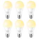 LEDBEFINE A19 LED Bulbs Soft White 2700K 60 Watt Equivalent, 10W LED Light Bulb 800 Lumens, E26 Standard Base Non-dimmable, 6-Pack
