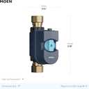 Moen Flo Smart Water Monitor and Automatic Shutoff Sensor, Wi-Fi Connected Water Leak Detector for 1-1/4-Inch Diameter Pipe, 900-002