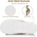 PXPUIQ Corduroy House Slippers for Women and Men - Soft Indoor Comfort Slides with Non-Slip Sole, Lightweight & Breathable