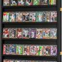 40 Large Baseball Card Display Case Graded Sports Card Display Frame Trading Cards Wooden Wall Cabinet with UV Protection Acrylic Front for Football Basketball Hockey Cards Collection (Sports Card Case)